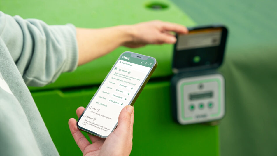 Utilisation de l'application et du boîtier de contrôle de la Porte Automatique intelligente
